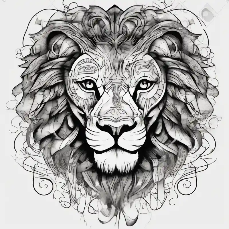 Tattooed lion back english dragon tattoo